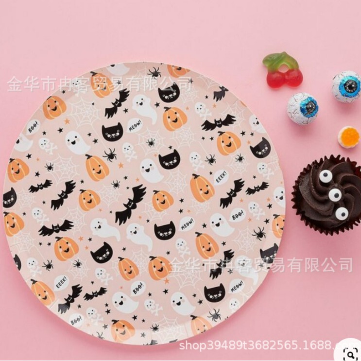 Halloween Paper Plate Tissue Bat Ghost Pumpkin Halloween Halloween Party Disposable Tableware Set Halloween Paper Plate Tissue Bat Ghost Pumpkin Halloween Halloween Party Disposable Tableware Set