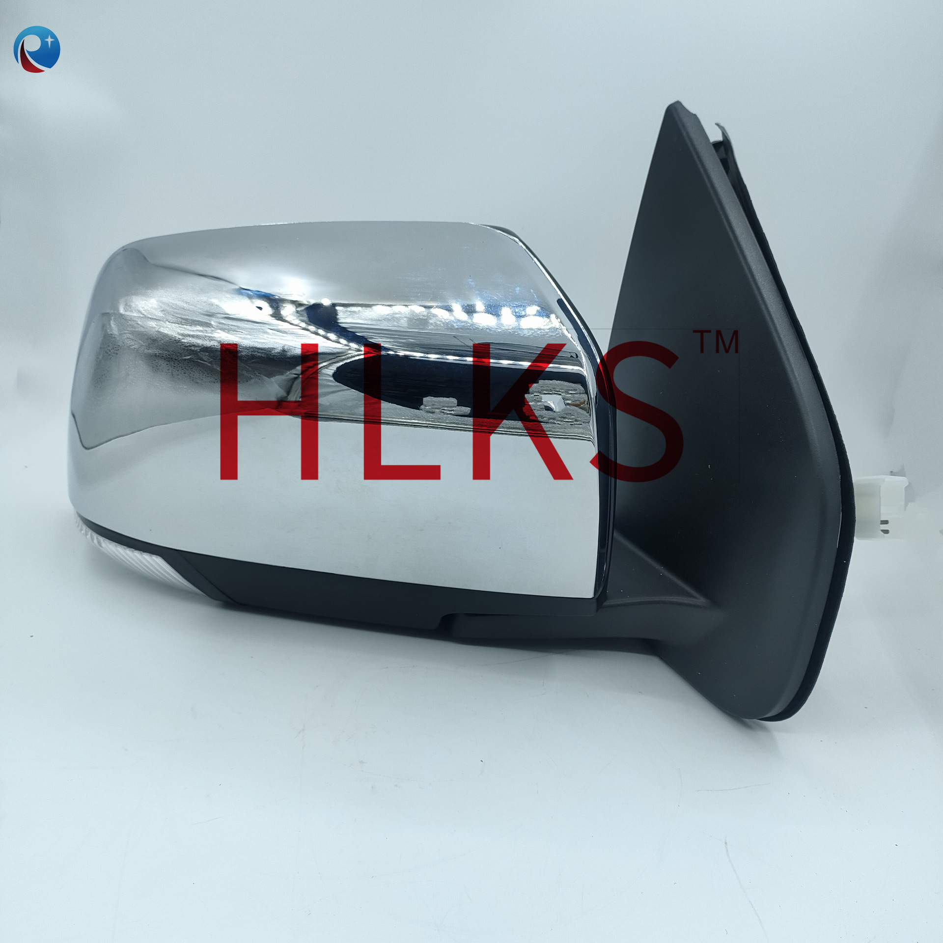 Adecuado para Wuling D-MAX Pickup Espejo retrovisor galvanizado Espejo retrovisor eléctrico de 6 líneas RHD