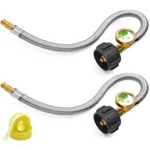 Camping RV propane hose propane tank connection hose stainless steel two-piece pack