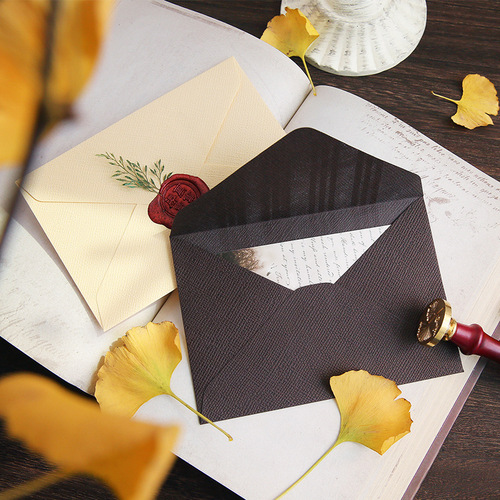 Retro high-end linen textured envelopes for lovers to express love, holiday gifts, postcards, greeting cards, stationery, storage letterheads wholesale