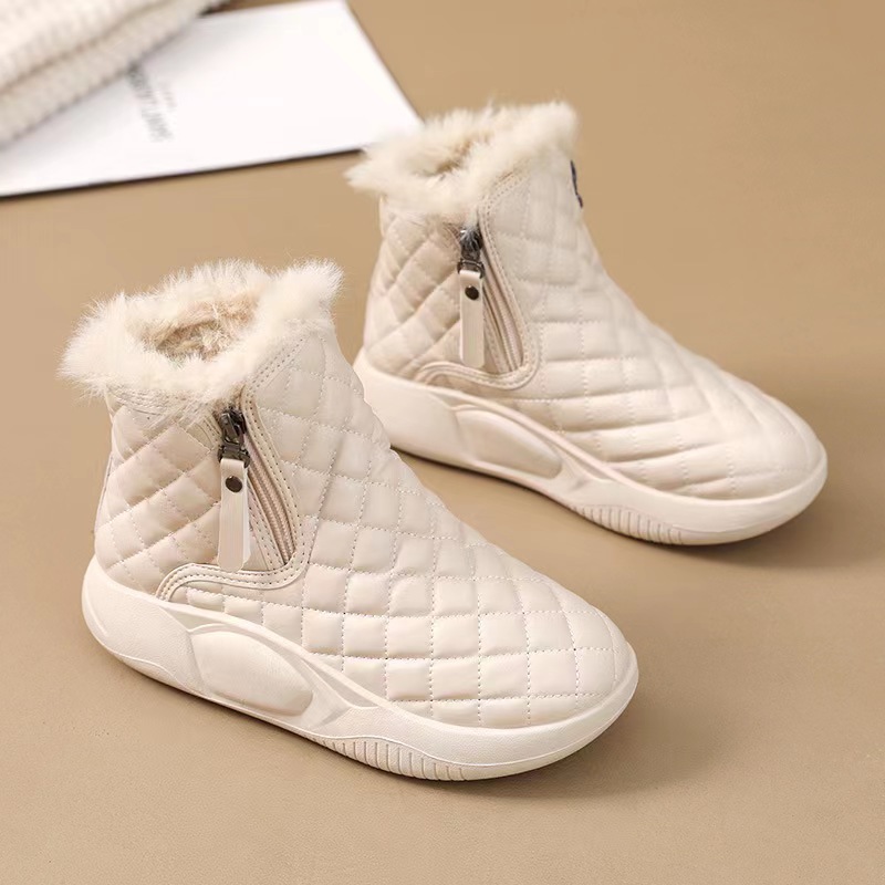 2023冬季新款韩版女式雪地靴加绒加棉短筒雪地靴外贸批发潮流时尚