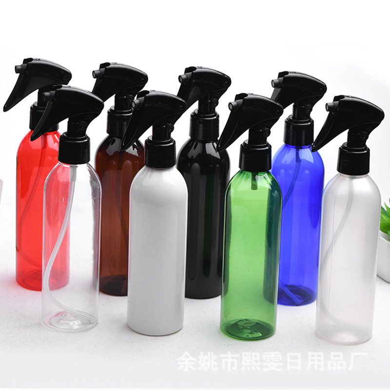 250ml毫升圆肩小老鼠包装瓶园林塑料瓶PET去油污污渍瓶浇花喷水瓶