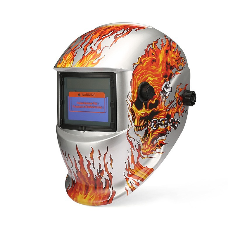 太阳能自动变光电焊面罩氩弧焊帽焊工防护焊接头盔头戴式ROSE-433