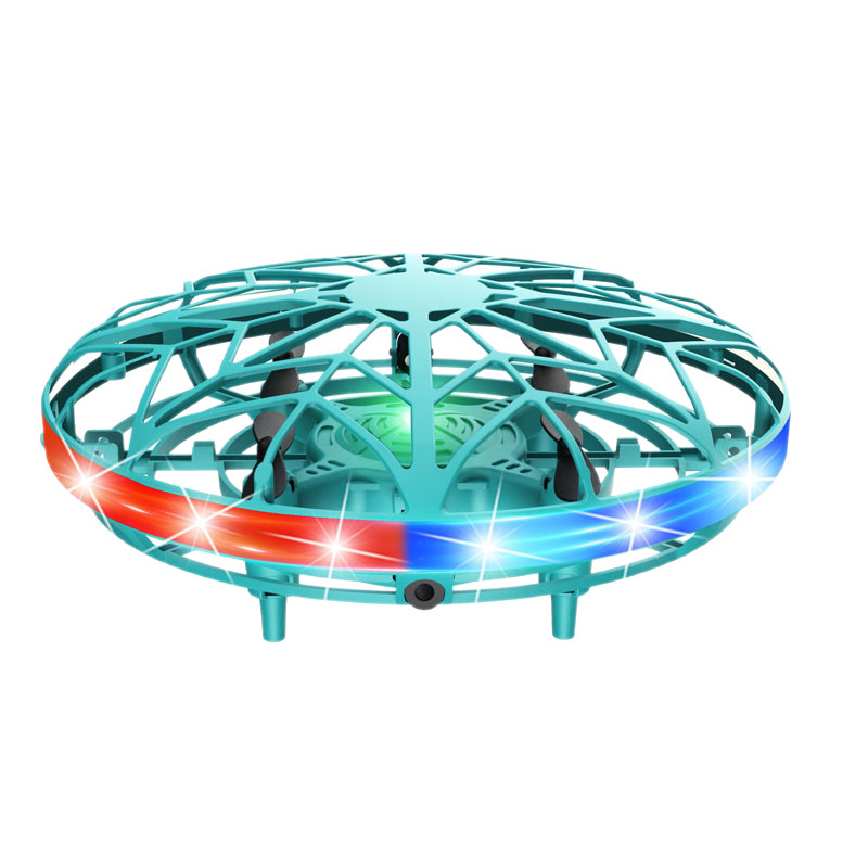 Amazon の人気の第三世代 4 軸誘導子供用 UFO ドローン ジェスチャー サスペンション フライト ドローン おもちゃ卸売|undefined