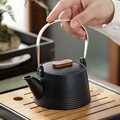 黑陶铜把提梁茶壶家用泡茶器单壶日式简约侧把壶功夫茶具厂家批发