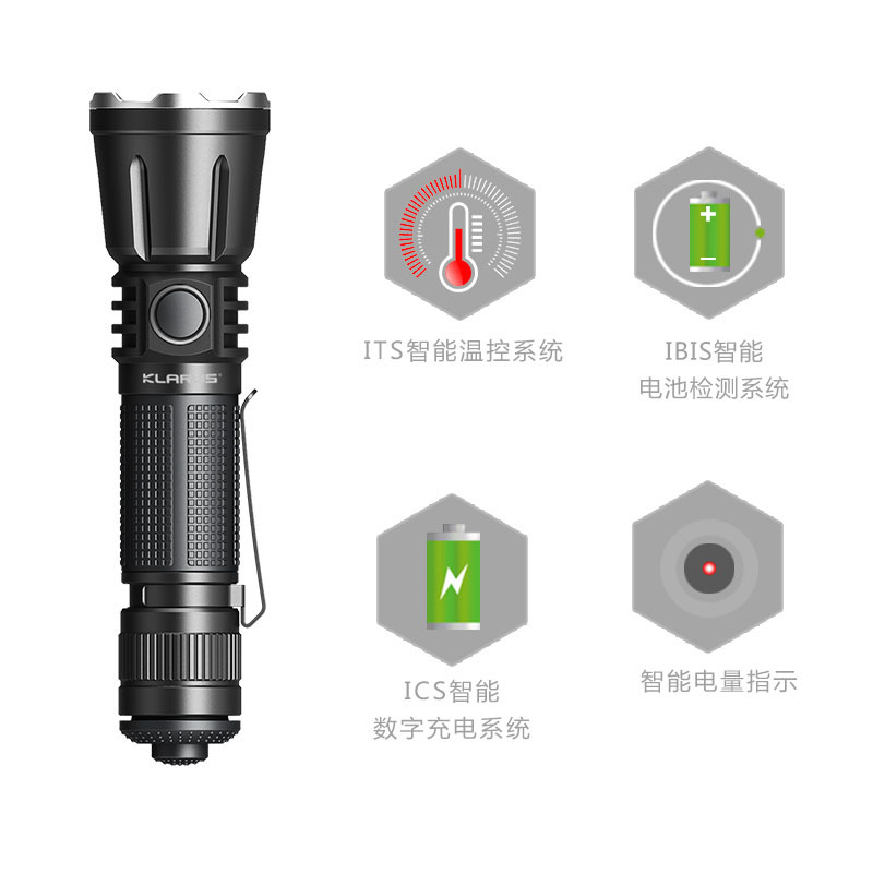 凯瑞兹 360X3户外强光远射USB充电便携式手电筒