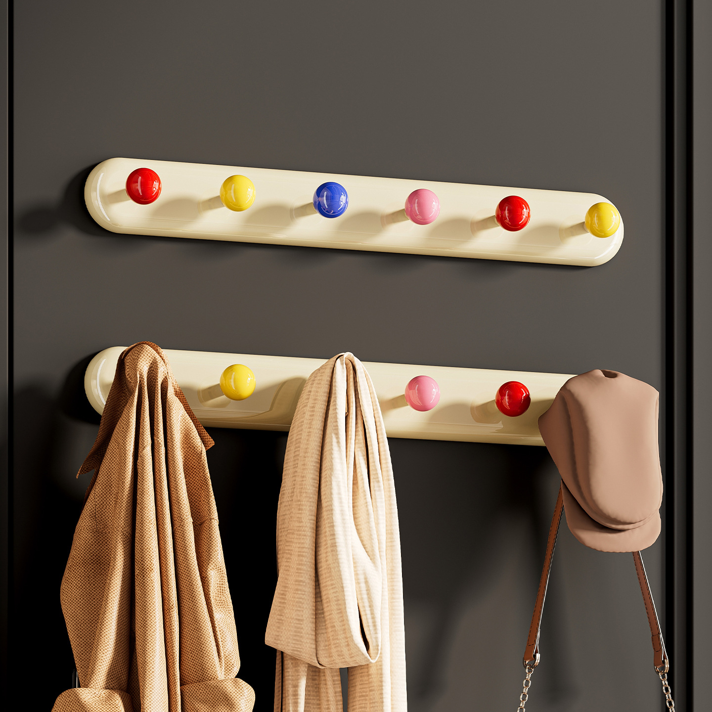 门后挂钩免打孔强力承重墙上壁挂置物粘钩浴室卧室入户玄关挂衣架