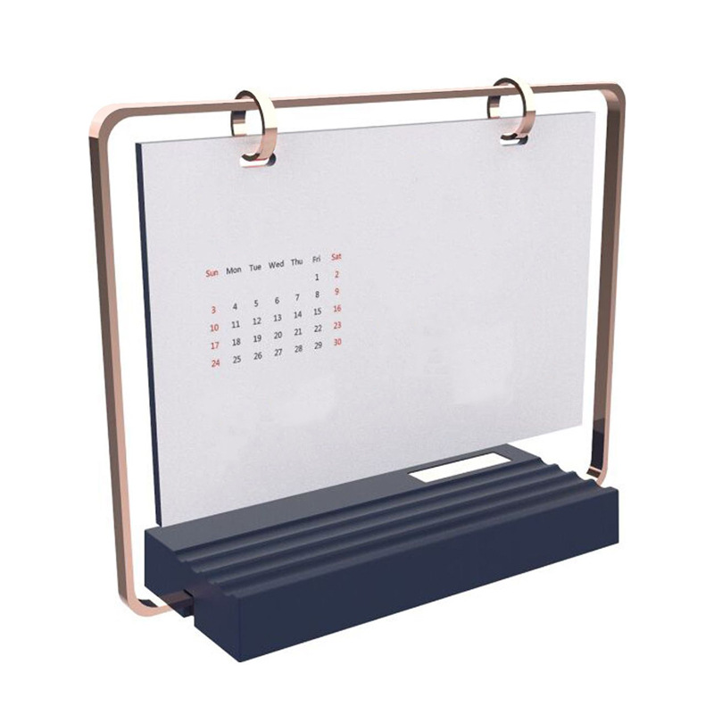 2025 nuevo calendario de escritorio de madera creativo y simple calendario de escritorio corporativo base de escritorio de oficina doméstica decoración de calendario perpetuo