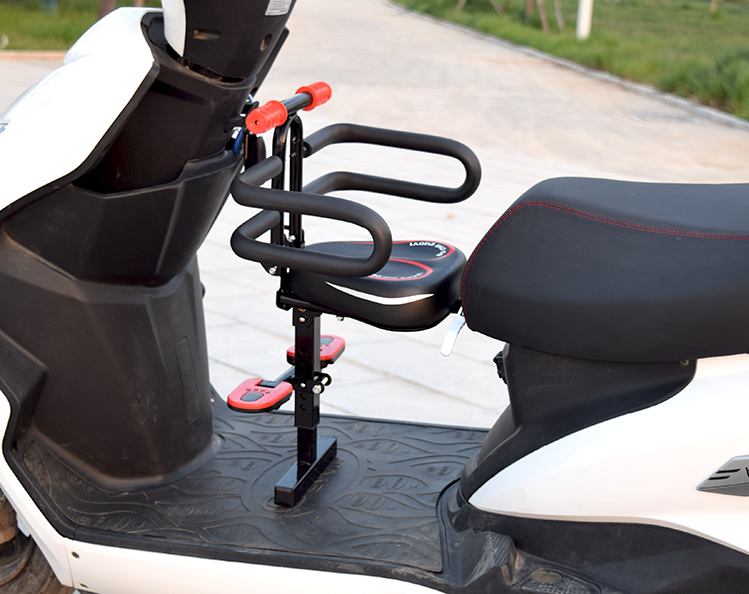 Suitable for Electric Motorcycles, Foldable Front-Mounted Child Seat for Scooters, Electric Bikes, Kids, Babies, Infants