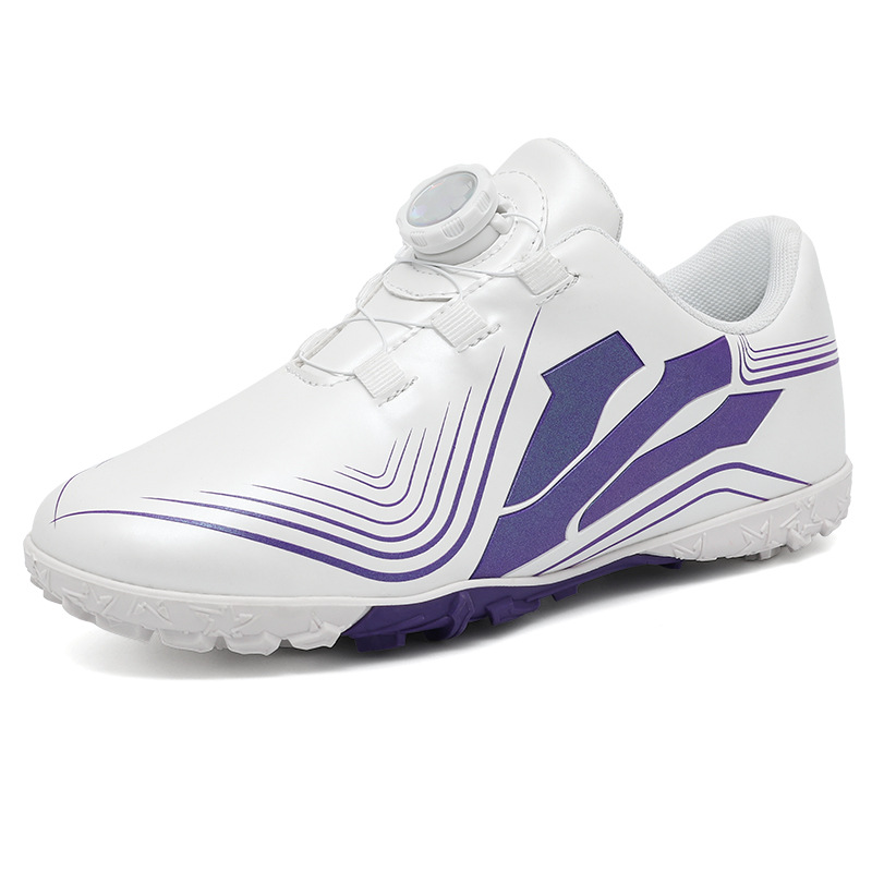 Baochuan nuevo zapato de fútbol transpirable para niños botón giratorio para niños TF clavos rotos zapatos de entrenamiento de fútbol transfronterizos