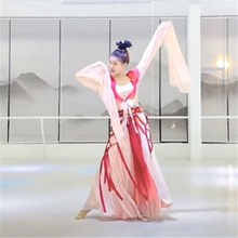 古典舞演出服女盛世宴歌舞蹈服中国风汉唐水袖服装大摆裙成人飘逸