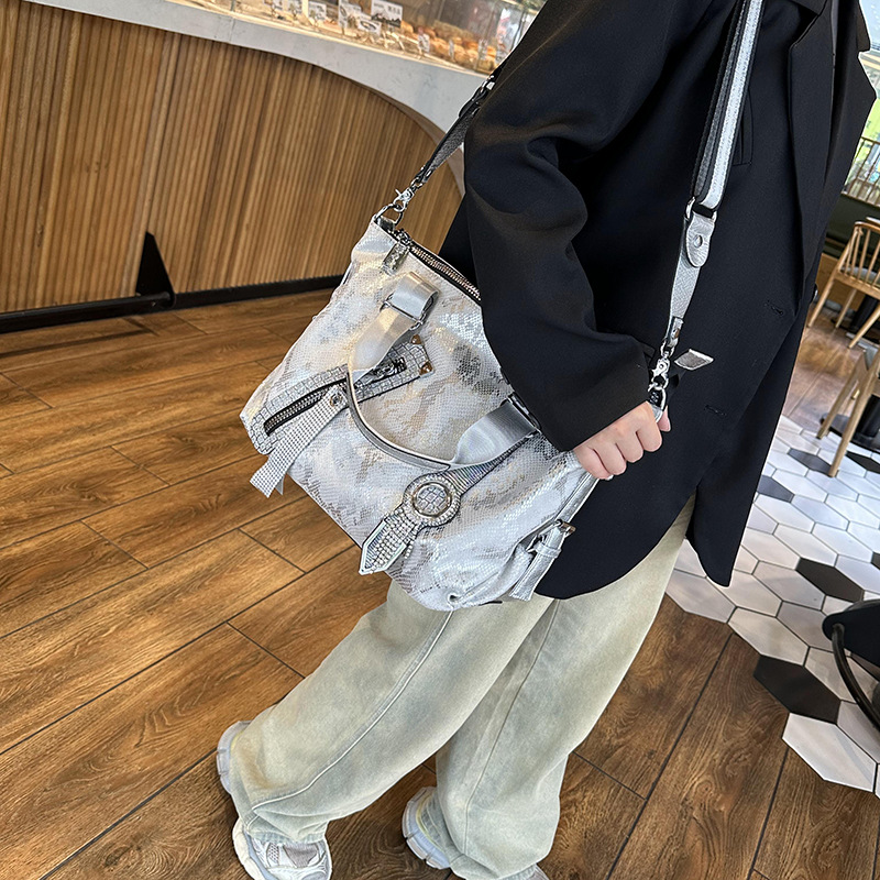 Stylish Diamond-encrusted Handbag 2025 New Fashion Tote Bag Shoulder Bag Crossbody Bag Women's Bag All-match Style