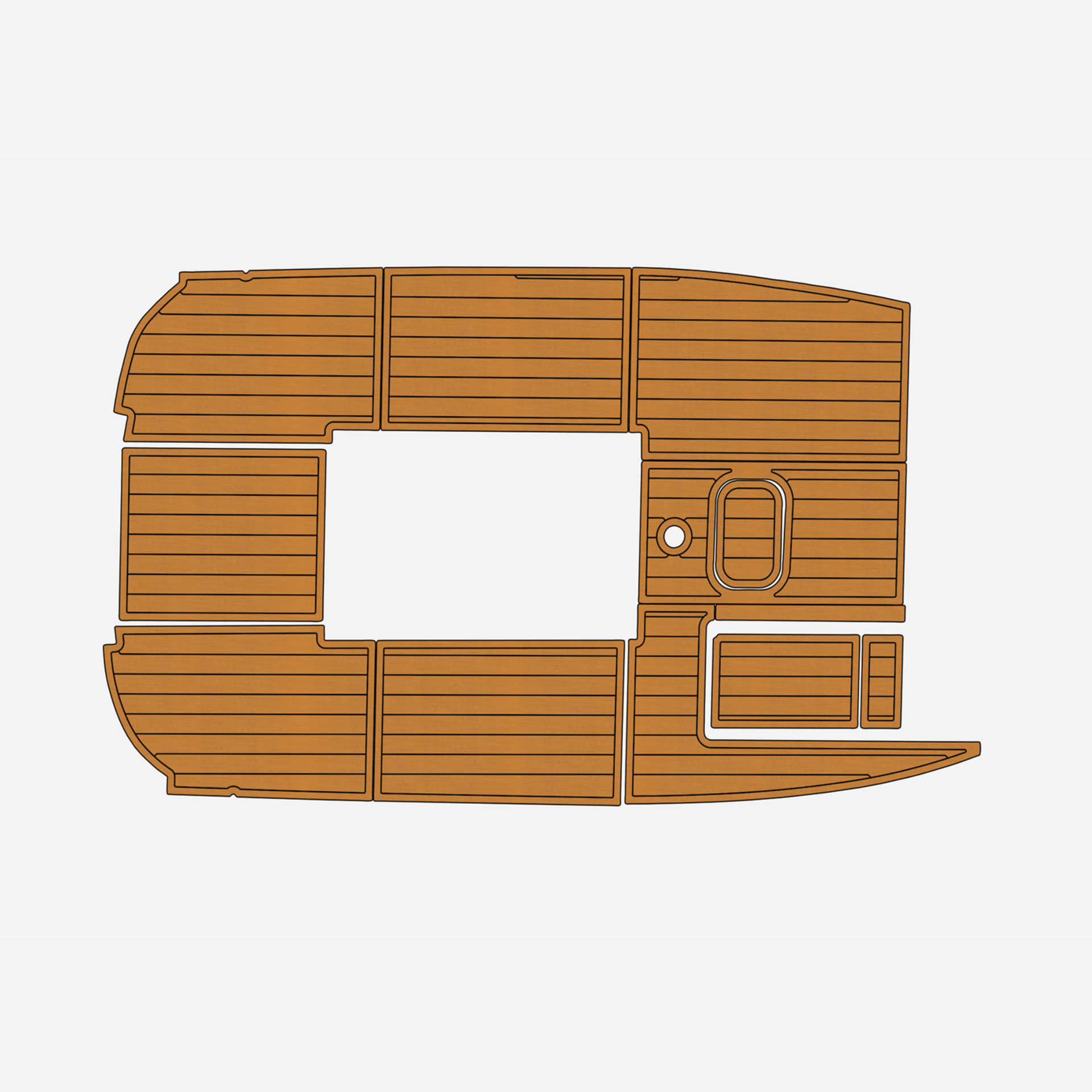 1999 Malibu Response Faux EVA teak Marine Floor