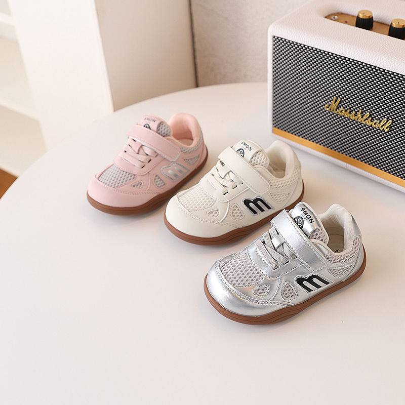 Girls' sneaker 2025 Spring and Autumn New Children's Shoes Boys' Board Shoes Baby's Breathable Mesh Shoes Kindergarten Shoes