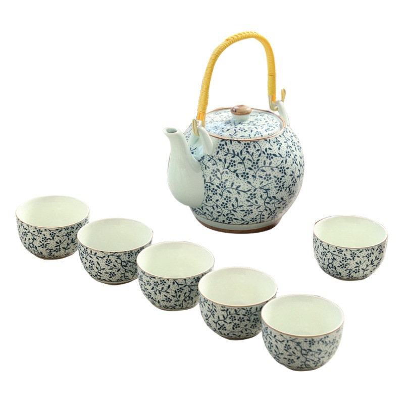 Liliang tetera conjunto de té de gran estilo japonés bandeja de té de cerámica taza de té Mesa hogar gran capacidad 1200 ml