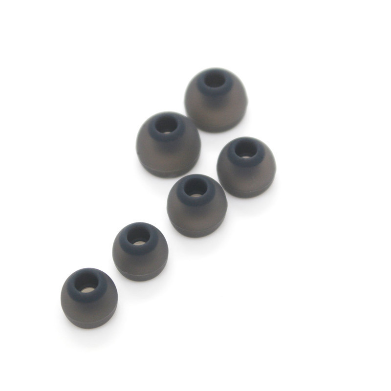4.5mm Aperture Tws Earphone Caps Semi-Transparent Gray Silicone Covers Large, Medium, and Small Bluetooth Earphone Covers Wholesale