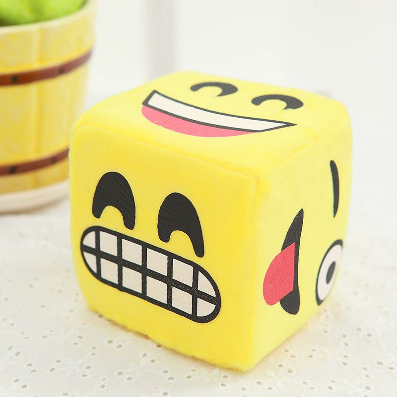 Plush dice, toy, doll for kindergarten, cartoon creative sponge pendant