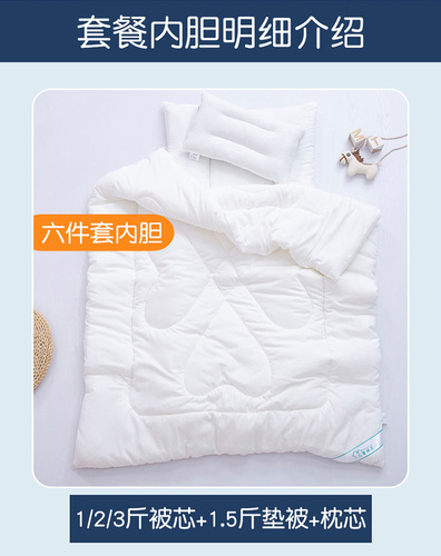 Manufacturer wholesales kindergarten quilt core, children's spring and autumn air-conditioned quilt core, summer cool quilt, winter warm silk cotton quilt core mattress
