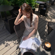 天丝苎麻蕾丝花边马甲C0516阔腿裤C0517套装女装慵懒风长裤两件套