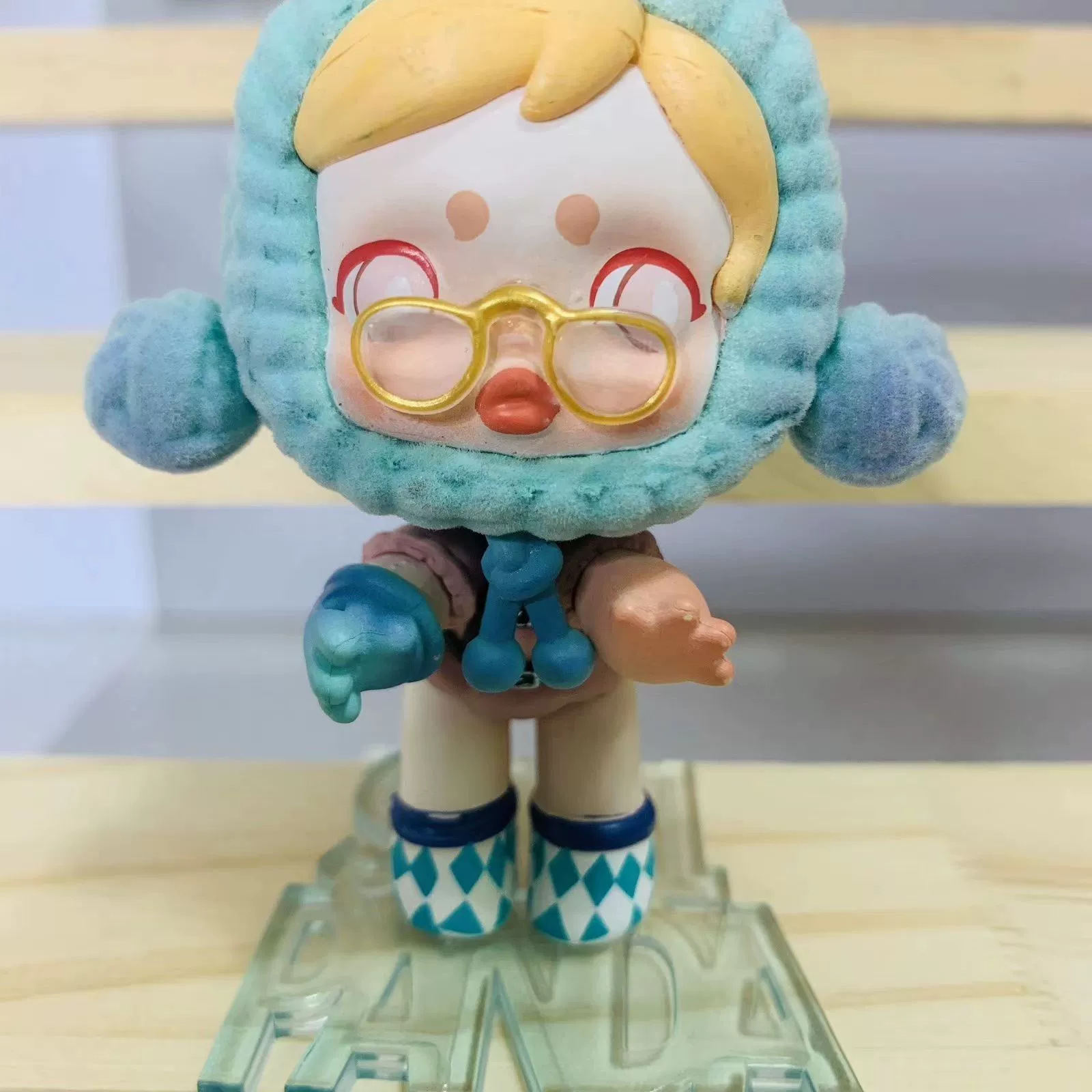 Коллекционная слепая коробка (POPMART) Bubble Mate Skullpanda Xiong Meow boom — ручная фигурка, 0,08 кг