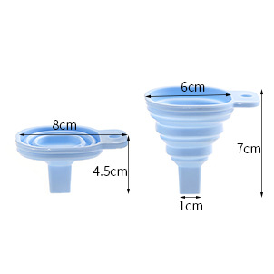 硅胶方形漏斗小号可伸缩加油漏子家用酒漏斗锥形料酒倒油器小漏斗详情1