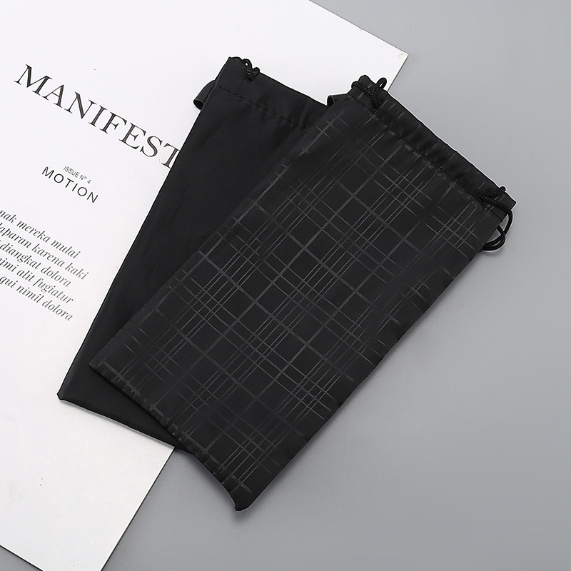 Factory wholesale glasses bag microfiber knitted nylon bag sunglasses sunglasses storage printable LOGO