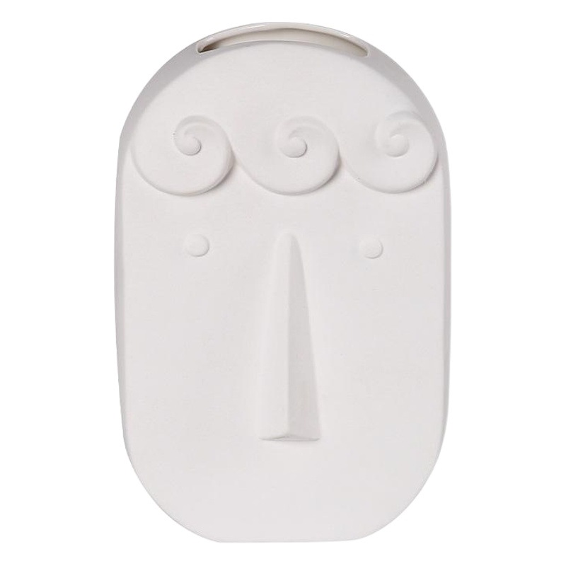 Nórdico creativo llano frito florero decoración salón arreglo floral cerámica cara flor dispositivo una familia de tres decoraciones