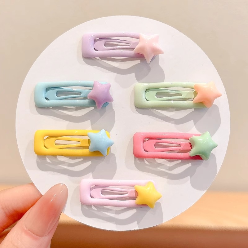 Pequeños clips de pelo de color bebé clips BB clips de color caramelo amor clips de pestaña niñas clips de pelo rotos clips de pelo bebé toque de pelo