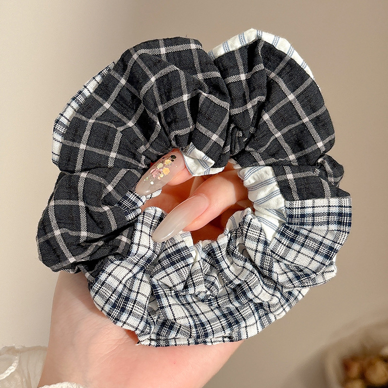 Estilo perezoso francés, gran raya para el cabello de intestino grueso, mujer 2025, nuevo estilo, ballet de alta gama, correa para la cabeza