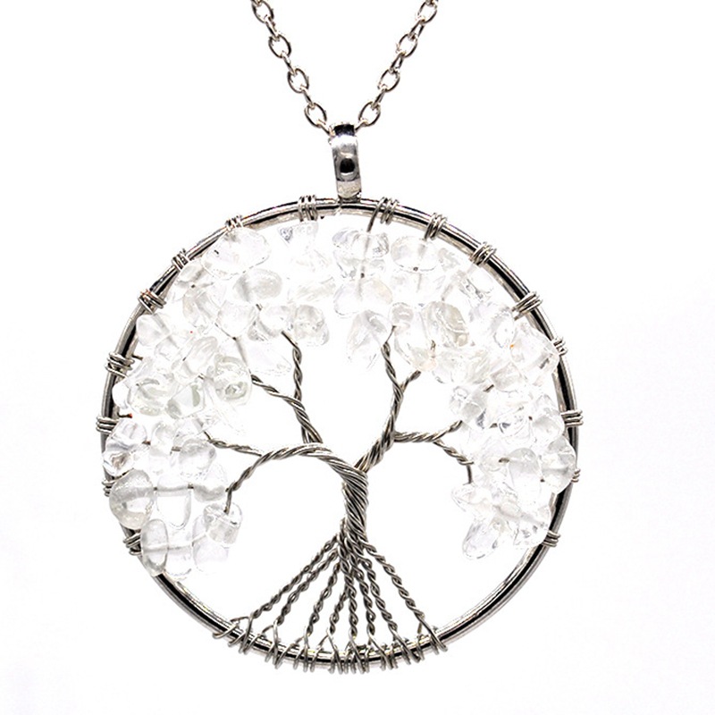 Fashion Tree Natural Stone Plating Pendant Necklace 1 Piece display picture 7