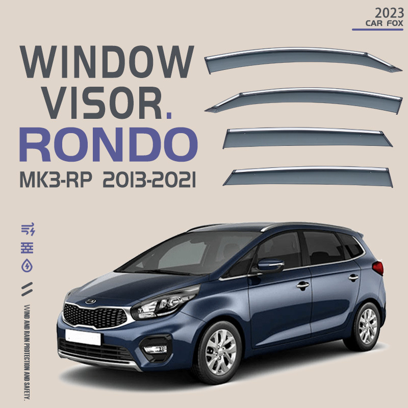 Suitable for Kia Rondo window visors, sunshades, rain deflectors, and wind deflectors