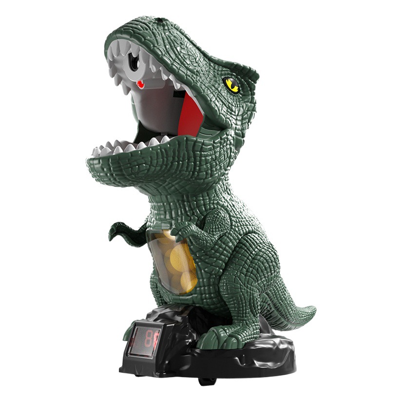 Nueva Universal de pulverización giratoria objetivo dinosaurio niños disparando de aire Pistola de Bala Suave modelo de dinosaurio pistola de juguete al por mayor