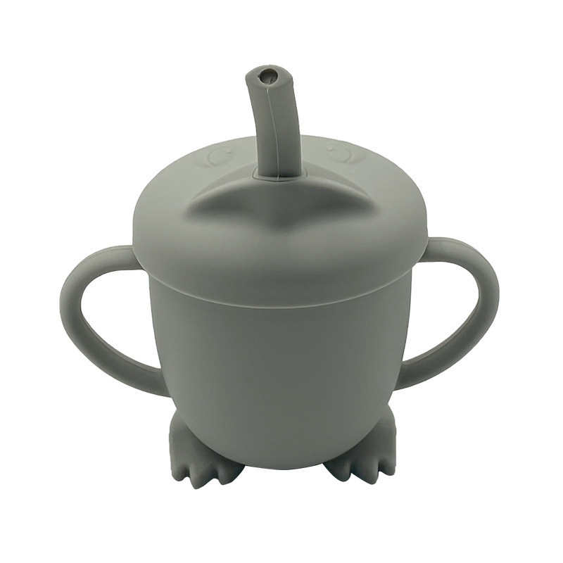 Taza de paja para bebés con cubierta a prueba de caídas a prueba de quemaduras entrenamiento de agua potable para niños aprendiendo taza de bebida fábrica transfronteriza en stock