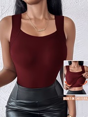 Women'S Seams Camisole Tank Top Slim Fit Lift Warm Vest