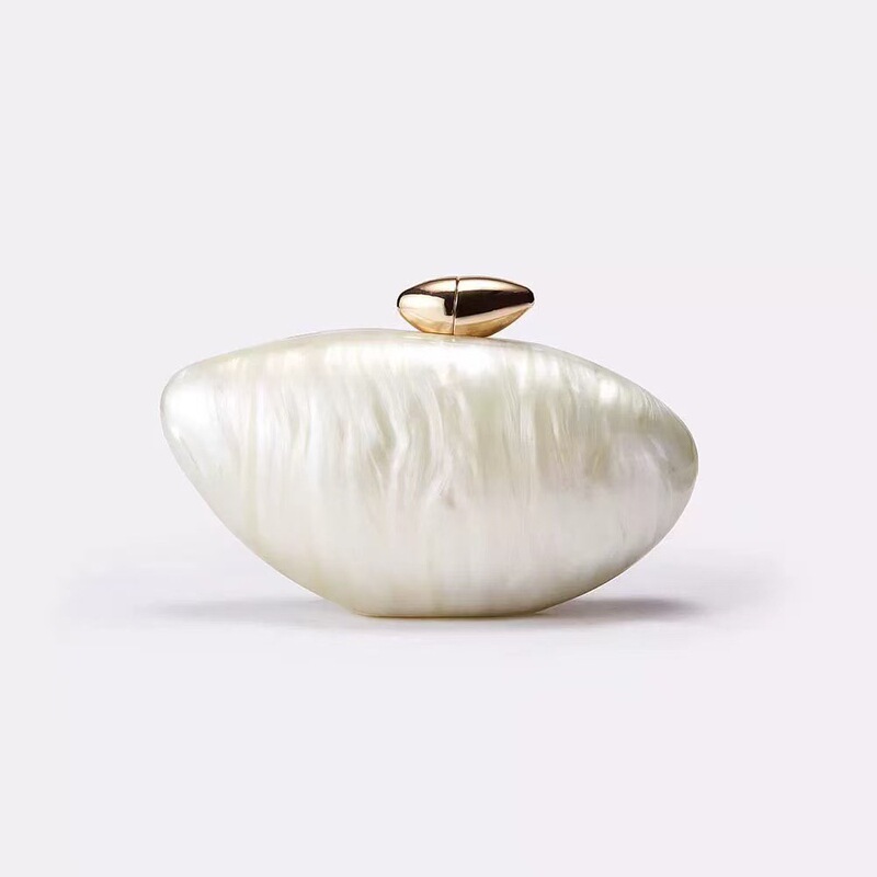 Fashion Gift Bag European and American Style Acrylic Glitting Goose Egg Shoulder Bag Distinctive Crossbody Bag Dinner Clutch Bag