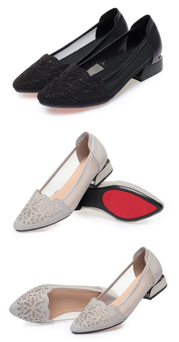 Elegant Soft Bottom Mesh Sandals