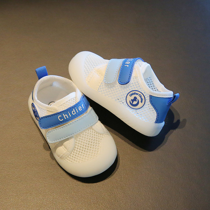 Caidi AI 1-3 años de edad zapatos de bebé de malla de verano bebé de fondo suave malla única zapatos de niño hombres y mujeres zapatos de niños transpirables huecos