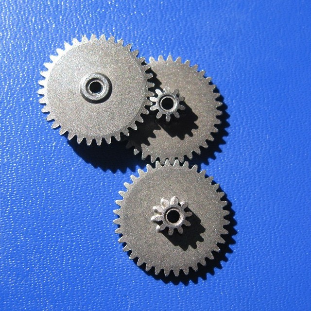 双联齿轮1只 10齿/36齿 0.6模/0.5模 内孔3 减速齿轮 粉末冶金