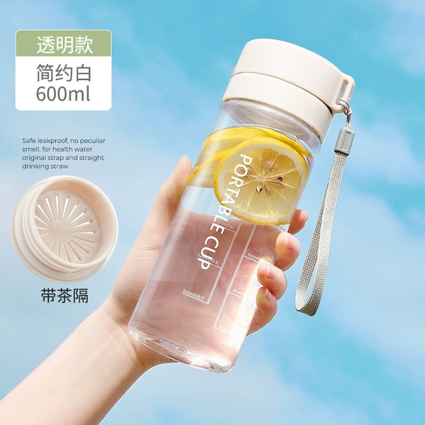 Transparent simple white 600ml