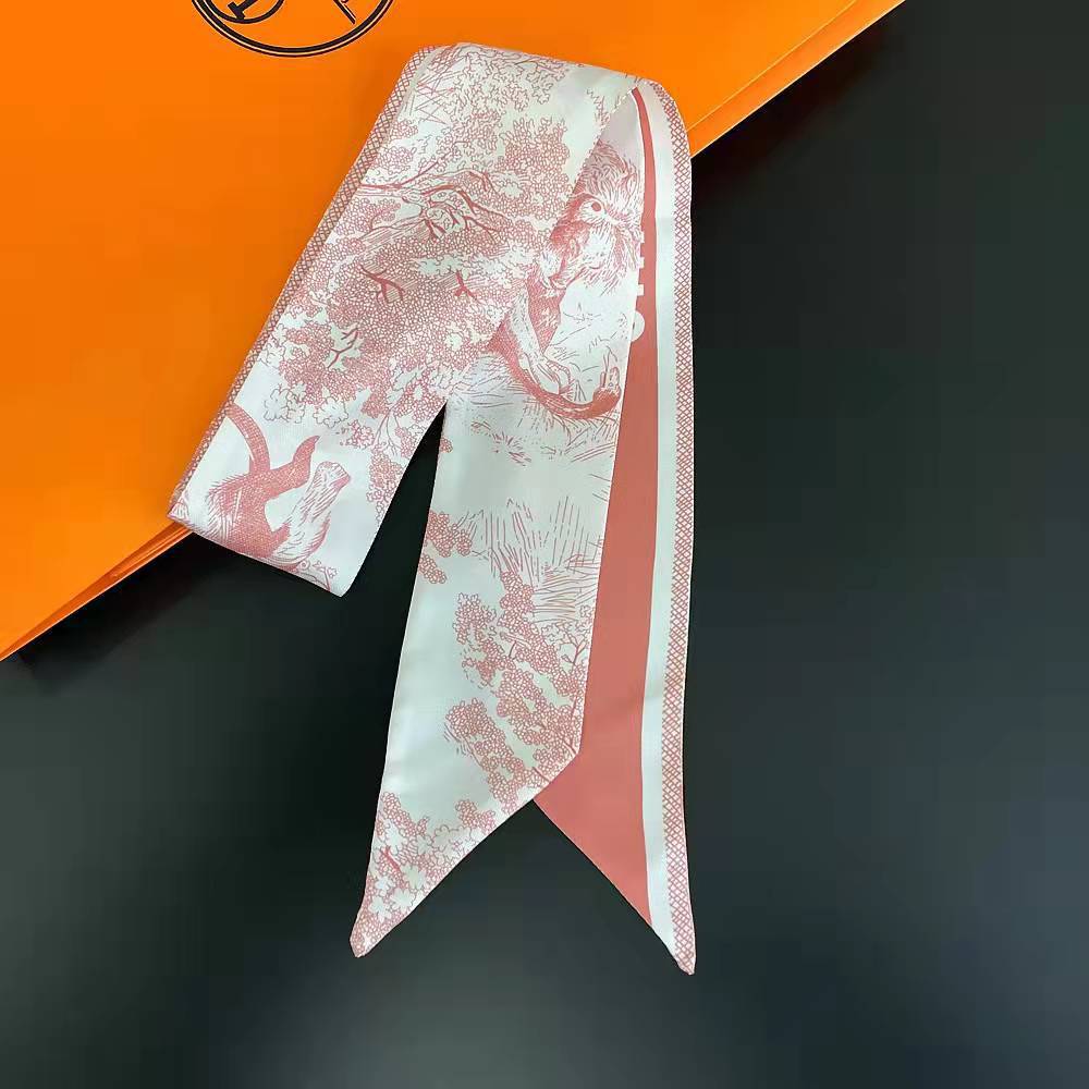 2025 nuevo estilo D bolsa atada bufanda de seda Dai Fei bolsa envuelta asa seda twilly tira larga y estrecha correa correa para el cuello cinta