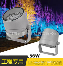 大功率LED36W54W投光灯可调光投光灯防水照树灯RGB变色RGBW外控