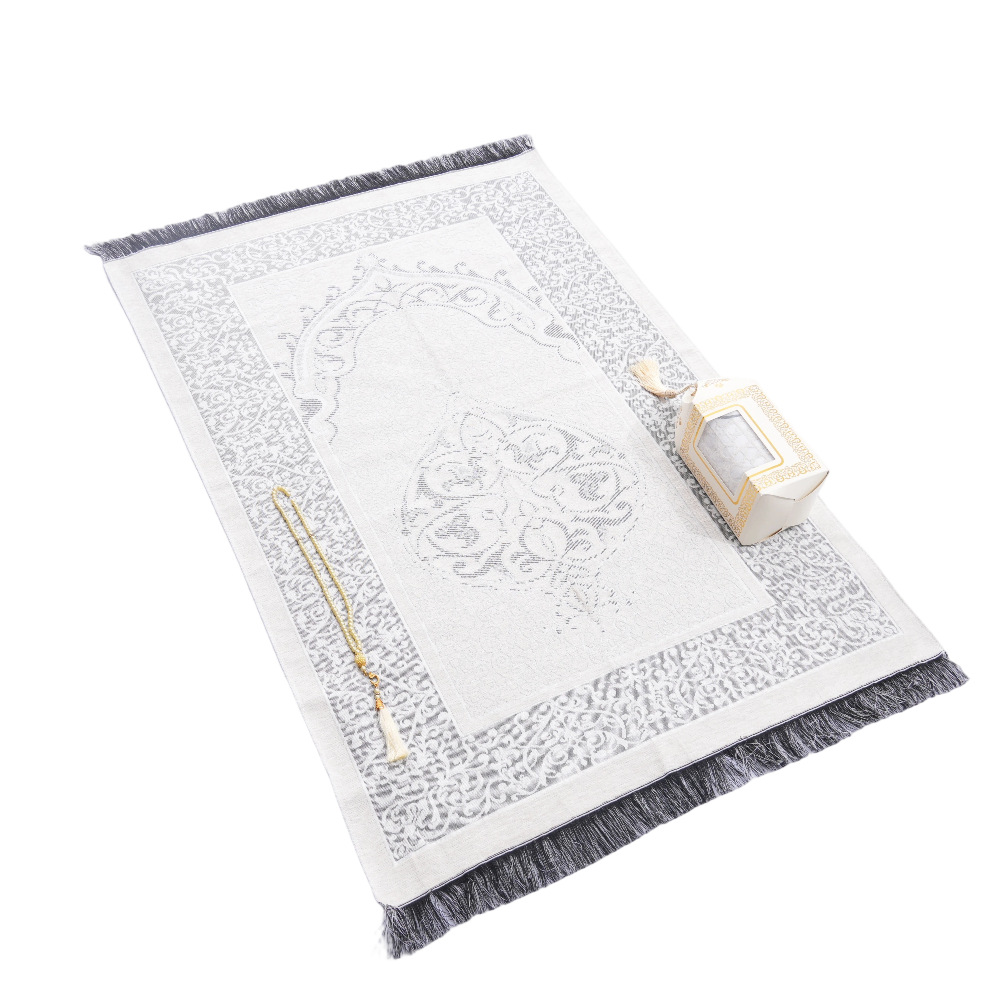 Beige rosary, gift box