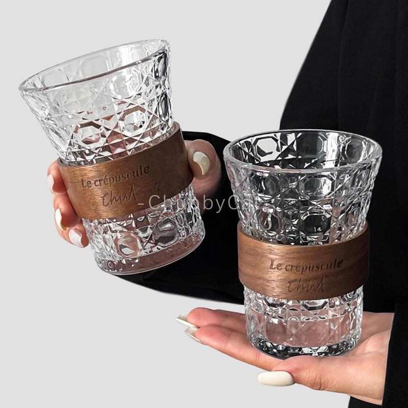 Instagram-Style Ear-Hanging Coffee Cup, Iced Americano Latte Latte Art Cup, Japanese-Style Glass Cup, Anti-Scald Tea Cup, High Aesthetic Water Cup for Women Instagram-Style Ear-Hanging Coffee Cup, Iced Americano Latte Latte Art Cup, Japanese-Style Glass Cup, Anti-Scald Tea Cup, High Aesthetic Water Cup for Women
