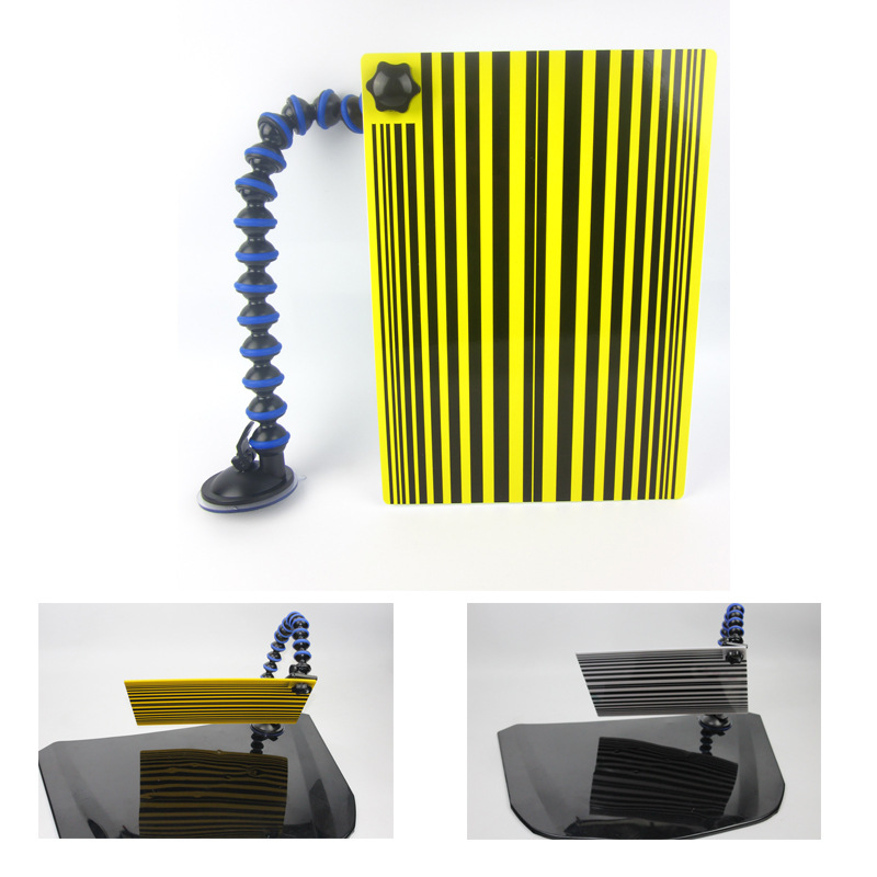 汽车凹痕修复检测工具 汽车维修反光灯 白色/黄色线板凹坑检测