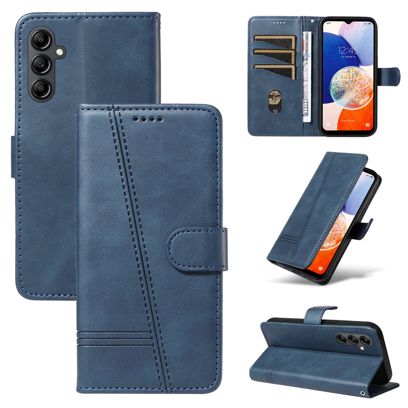 The New T-Type Press-Stitched Leather Case Is Suitable for Samsung A57 5g, Cow Pattern Leather Case, A26 Flip Cover Card Slot Wallet Protective Case The New T-Type Press-Stitched Leather Case Is Suitable for Samsung A57 5g, Cow Pattern Leather Case, A26 Flip Cover Card Slot Wallet Protective Case