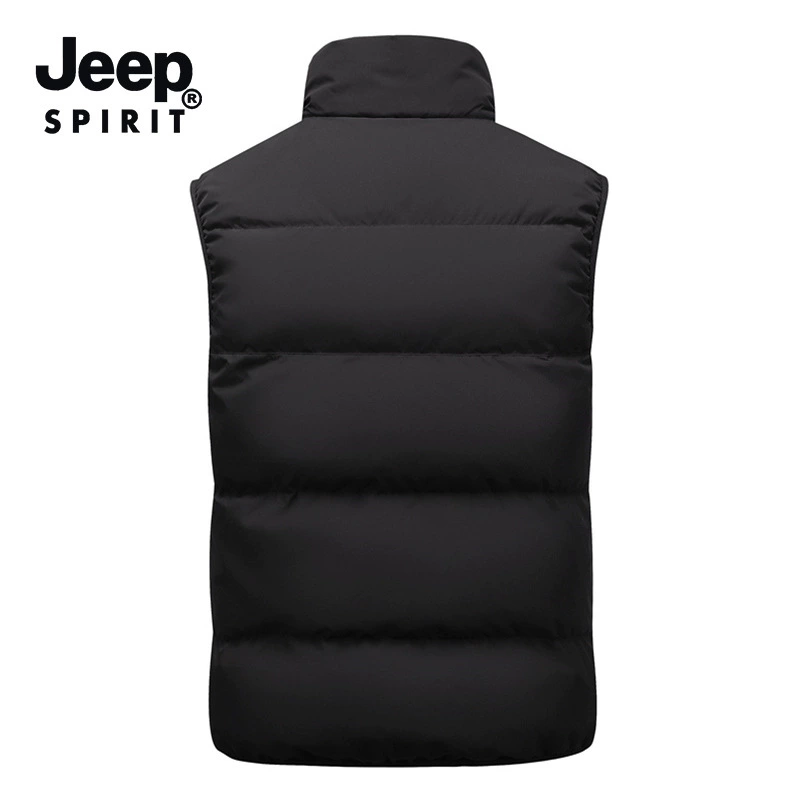Универсальная демисезонная тёплая стёганая куртка JEEP SPIRIT для отдыха, жилет с капюшоном