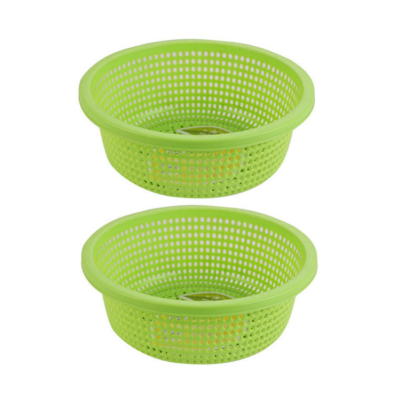 プラスチック排水バスケットキッチン肥厚大型新しい野菜洗濯バスケット家庭用フルーツボウルラウンドフルーツ耐久性|undefined