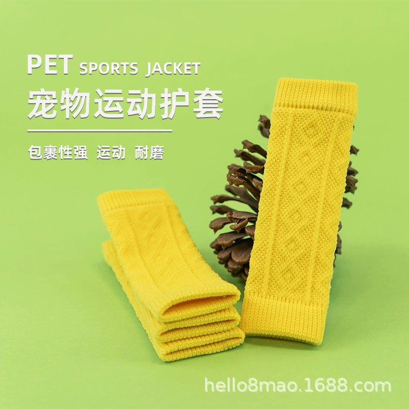Набор носков для домашних животных, новые спортивные наколенники для собак, носки для домашних животных, Нескользящие хлопковые носки, комплект, чехол для ног собаки