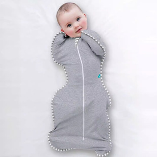 New Four-Season Baby Swaddle Sleeping Bag Baby Pure Cotton Elastic Removable Sleeves Anti-Jump Swaddle Wrap Factory