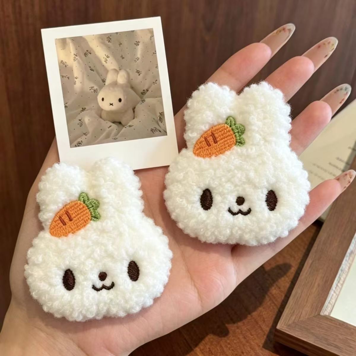 Mayday Merchandise Pure and Cute Plush Rabbit Hair Stickers, Bangs Stickers, Magic Stickers, Celebrity Fan Items Stickers